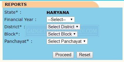 MGNREGA Gram Panchayat Module Reports
