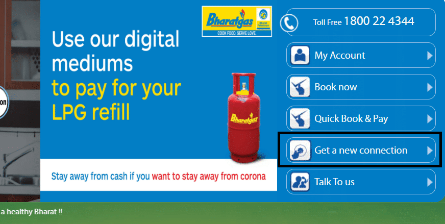 bharat gas booking number 2022 - new gas connection price today