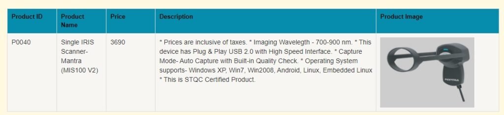 finger print biometric device used in CSC Aadhar UCL Today 2022