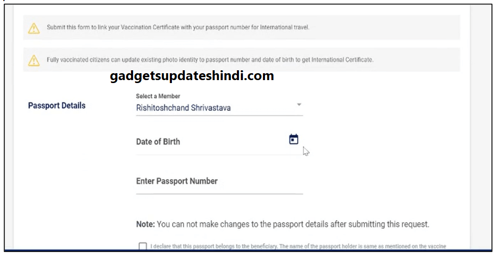 CoWIN cowin gov in updated on