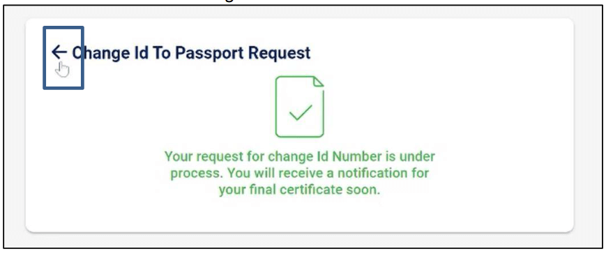 International Travel Certificate