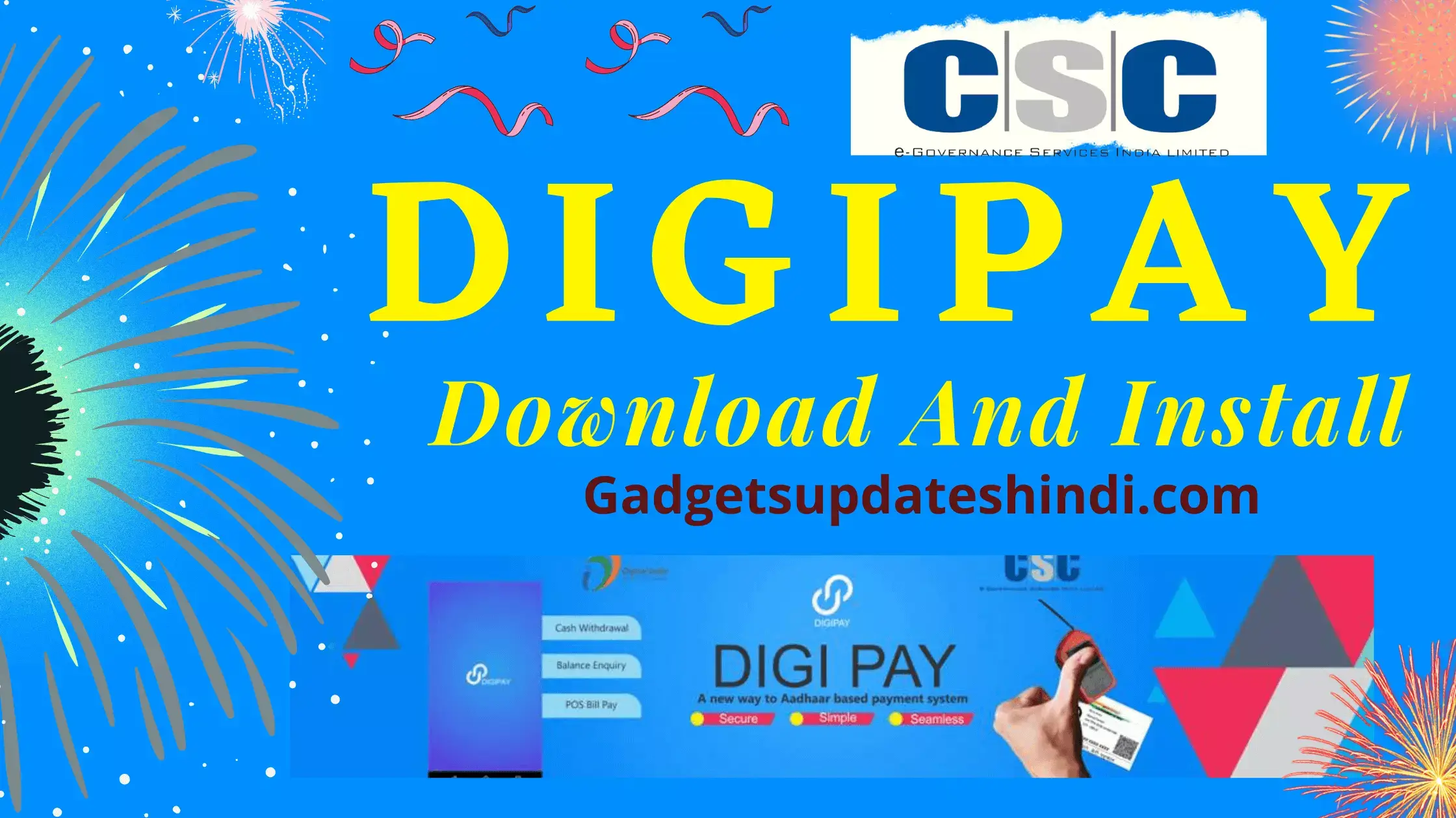 CSC DigiPay (v6.5) for Windows Latest Version of CSC digipay AEPS login 2022