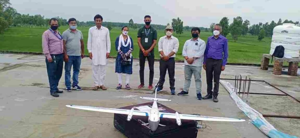 Real estate by mapping farms farms and houses with the help of Drone