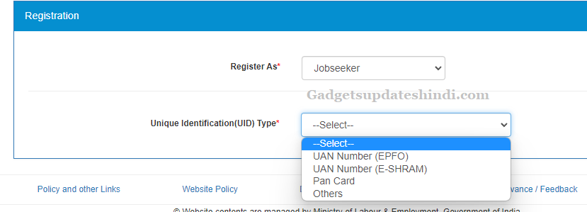 Registration in NCS Portal