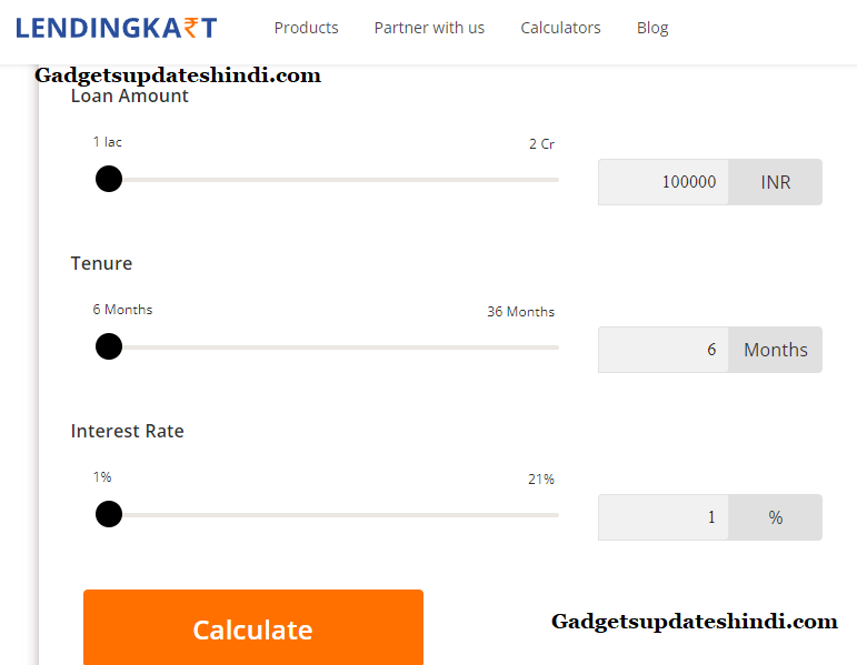 Lendingkart Finance Business Loan 2022, Business Loan EMI Calculator - @lendingkart.com