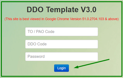 DDO Template Login IFHRMS