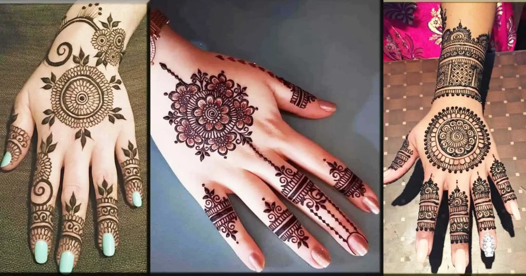 Simplest mehndi design 2022