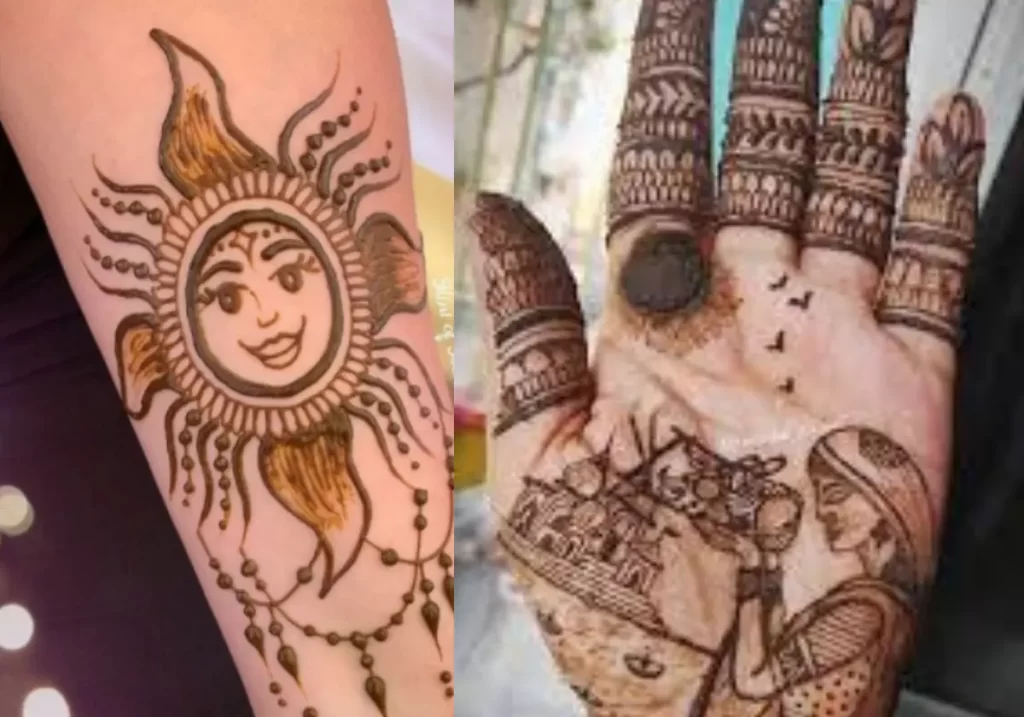 Simplest mehndi design 2022