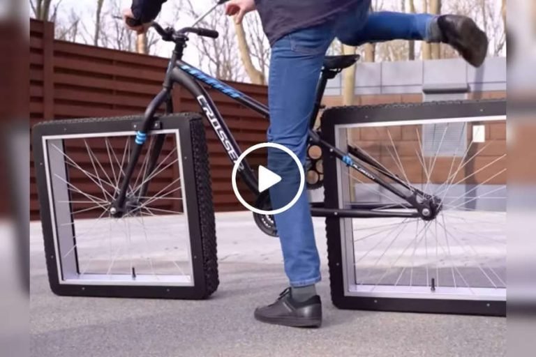 Bicycle With Square Wheels