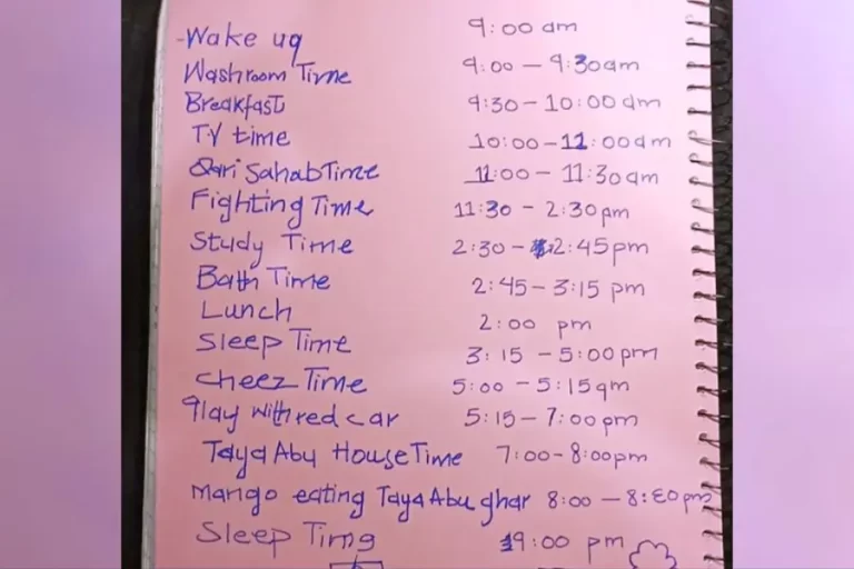 Only 6 year old child made whole day routine by himself