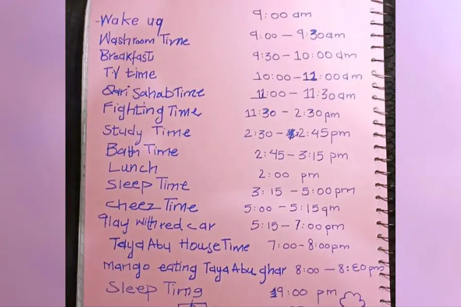 Only 6 year old child made whole day routine by himself