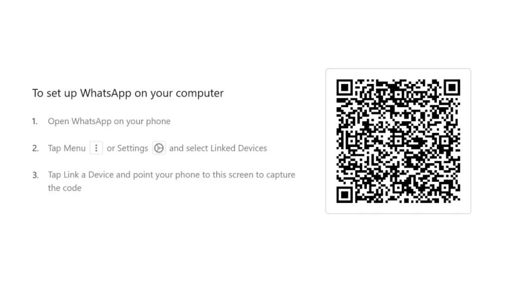 Scanning QR Code of WhatsApp Application through WhatsApp Application