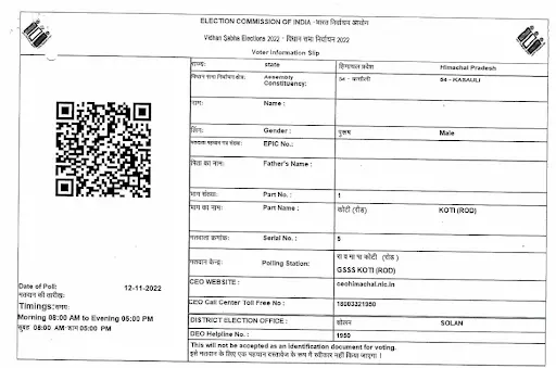 Voter Parchi Download Karna Shikhe details