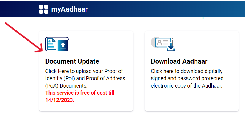 Update Aadhaar