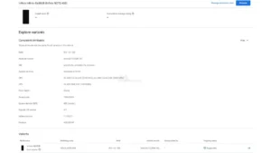 Infinix Note 40S Google Play Console report