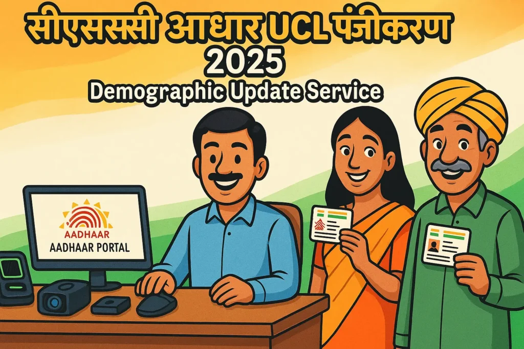 CSC Aadhaar UCL Registration 2025