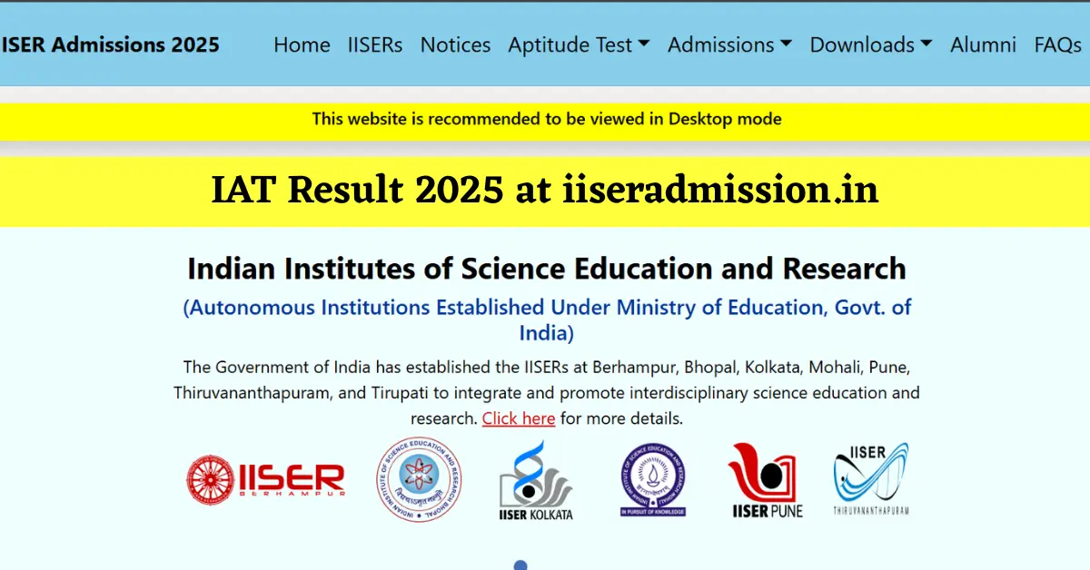 IAT Result 2025