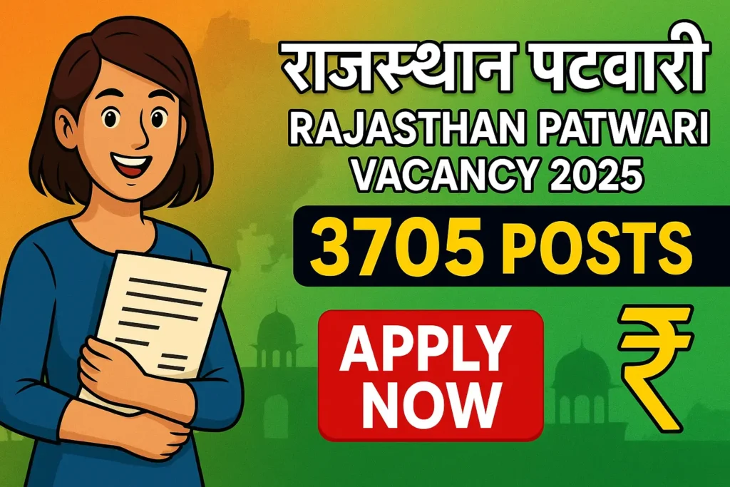 RSMSSB Patwari Exam (Patwari) Online Form 2025