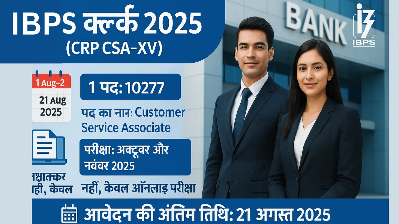 IBPS Bank Clerk Apply Vacancy 2025