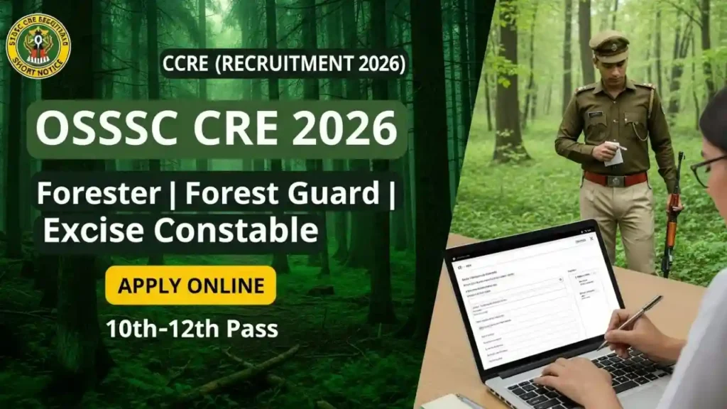 OSSSC CRE Recruitment 2026 