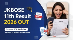 JKBOSE 11th Result Gazette 2026