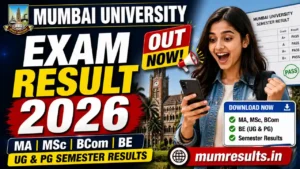 Mumbai University Exam Result 2026 Out – Check MMS, M.Com, M.Sc Data Analytics Results @mumresults.in