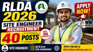 RLDA Site Engineer Recruitment 2026 – Apply for 40 Posts @ rlda.indianrailways.gov.in