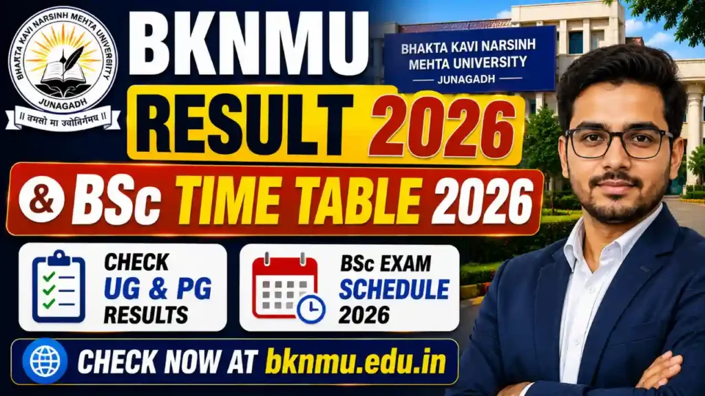 BKNMU Result 2026 And BKNMU BSc Time Table 2026