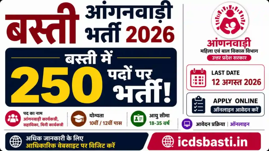 Basti Anganwadi Bharti 2026