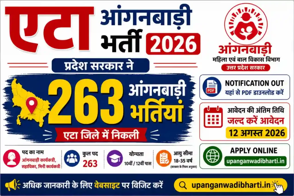 Etah Anganwadi Bharti 2026