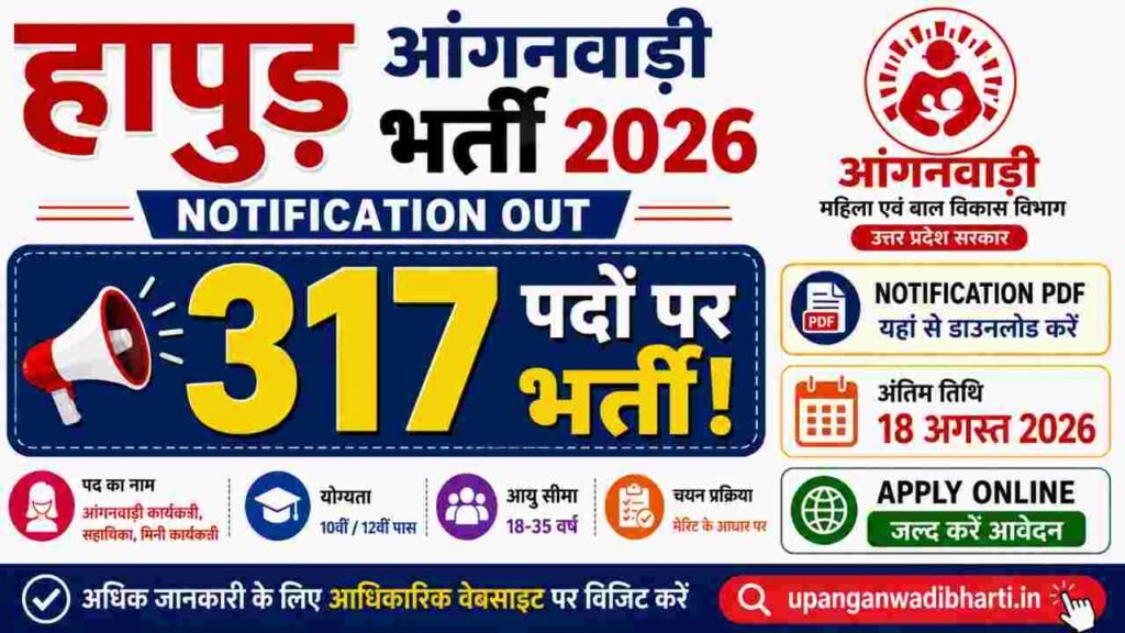 Hapur Anganwadi Bharti 2026