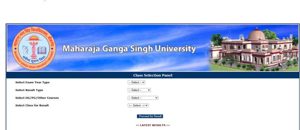 MGSU Result Exam 2026