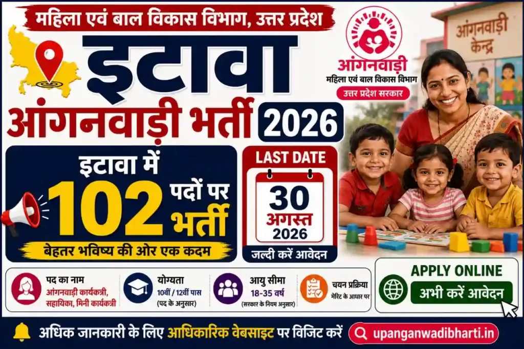 Etawah Anganwadi Bharti 2026