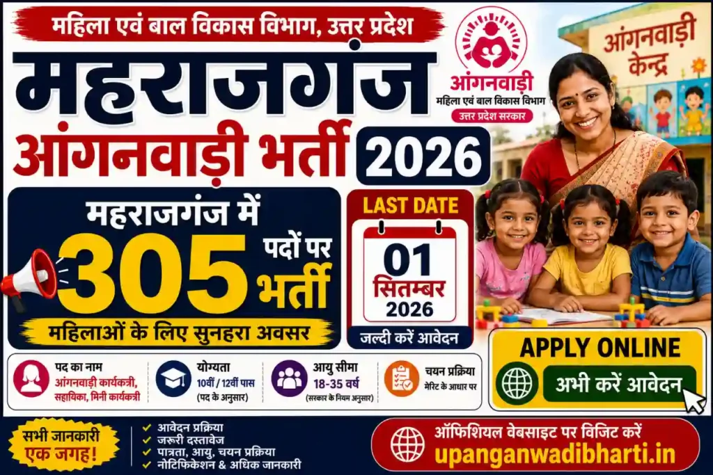 Maharajganj Anganwadi Bharti 2026