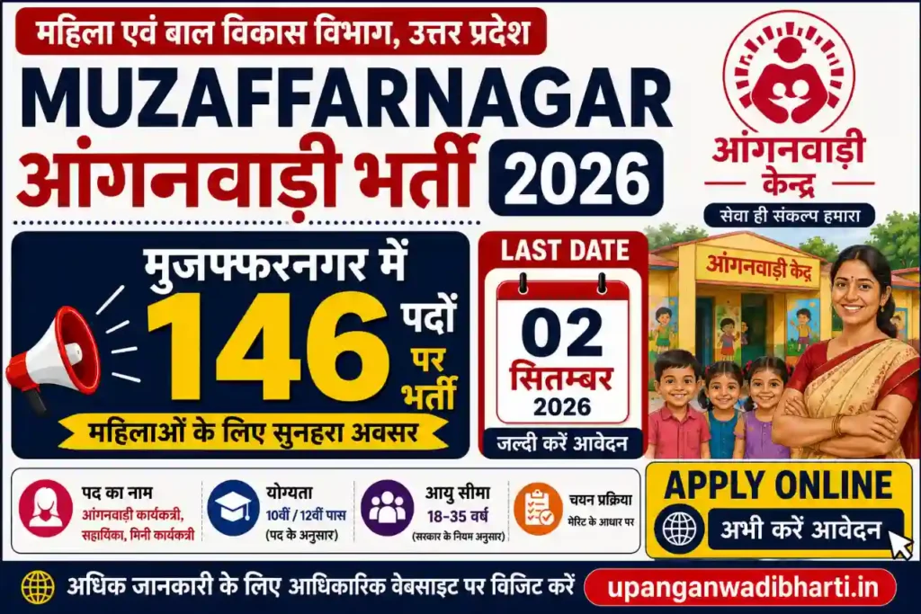Muzaffarnagar Anganwadi Bharti 2026