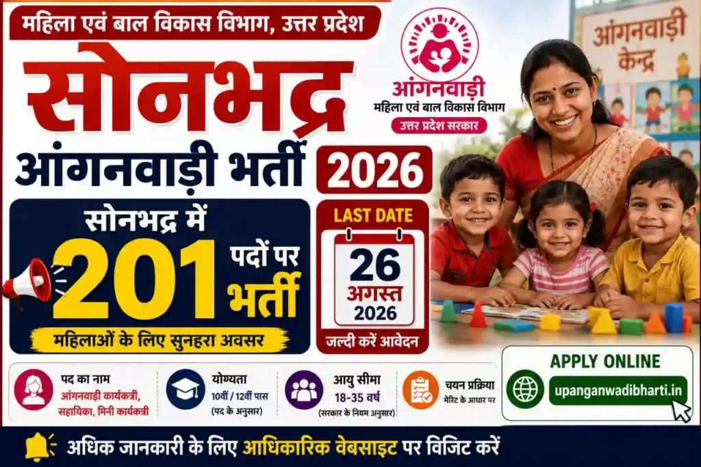 Sonbhadra Anganwadi Bharti 2026